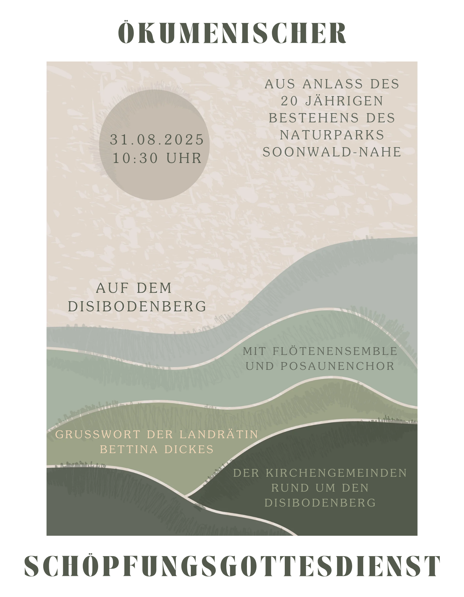 31.08.2025: Schöpfungsgottesdienst auf dem Disibodenberg
