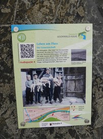 Infotafel Audiotour „Leben am Fluss“
