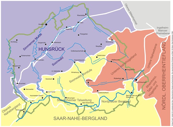 Darstellung naturräumliche Giederung Naturpark